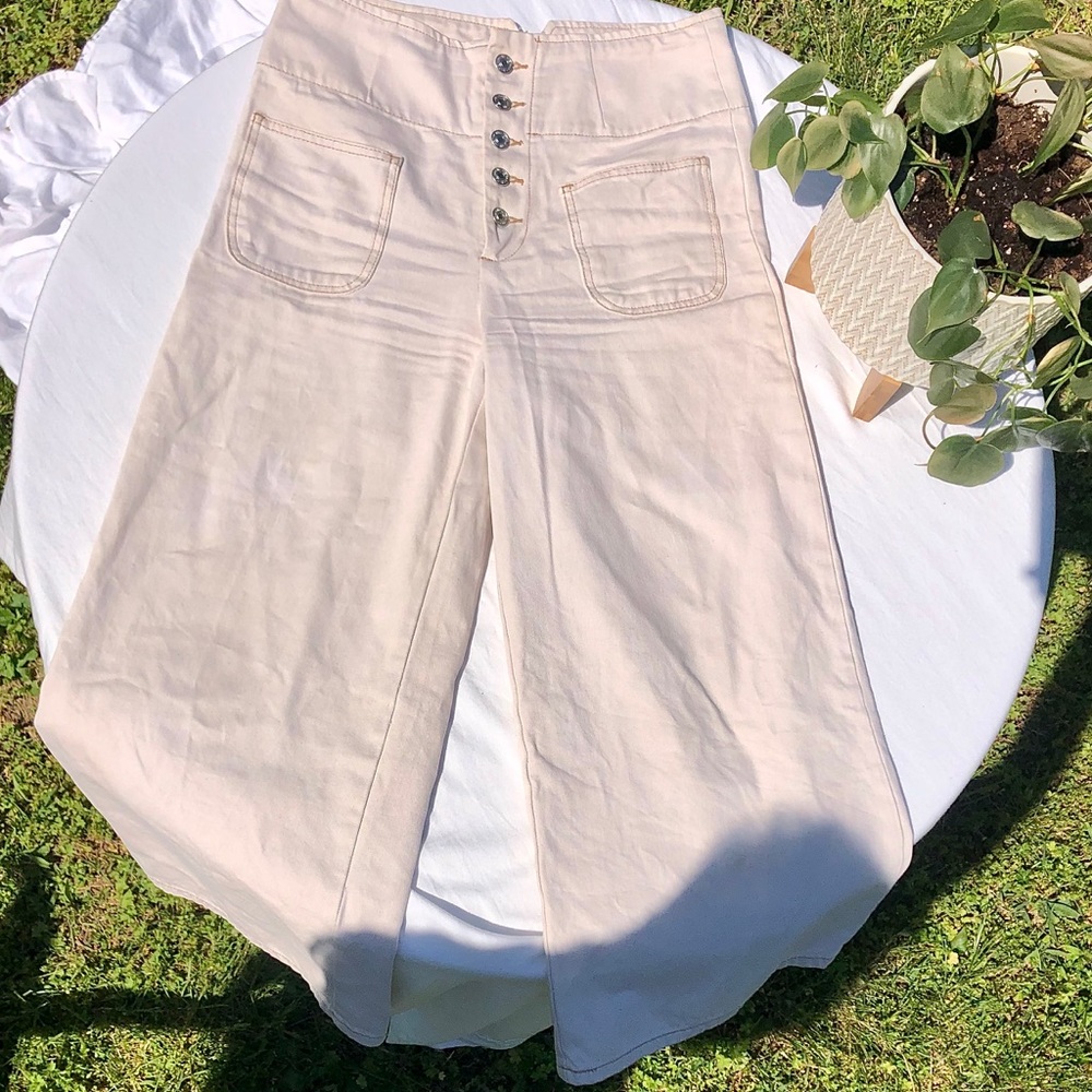 Wide Leg Free People Pants